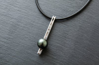 Anhänger in Weissgold 750 mit Brillanten und Tahitiperle 