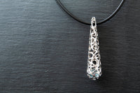 Anhänger in Weissgold 750 mit Aquamarin