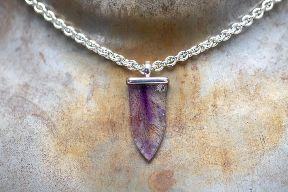 Anhänger inklusive Collier in Silber 925 mit Quarz