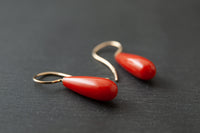 Ohrhänger in Gelbgold 750 mit Korallen