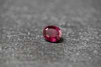 Rhodolith, oval, facettiert