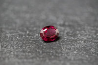 Rhodolith, oval, facettiert