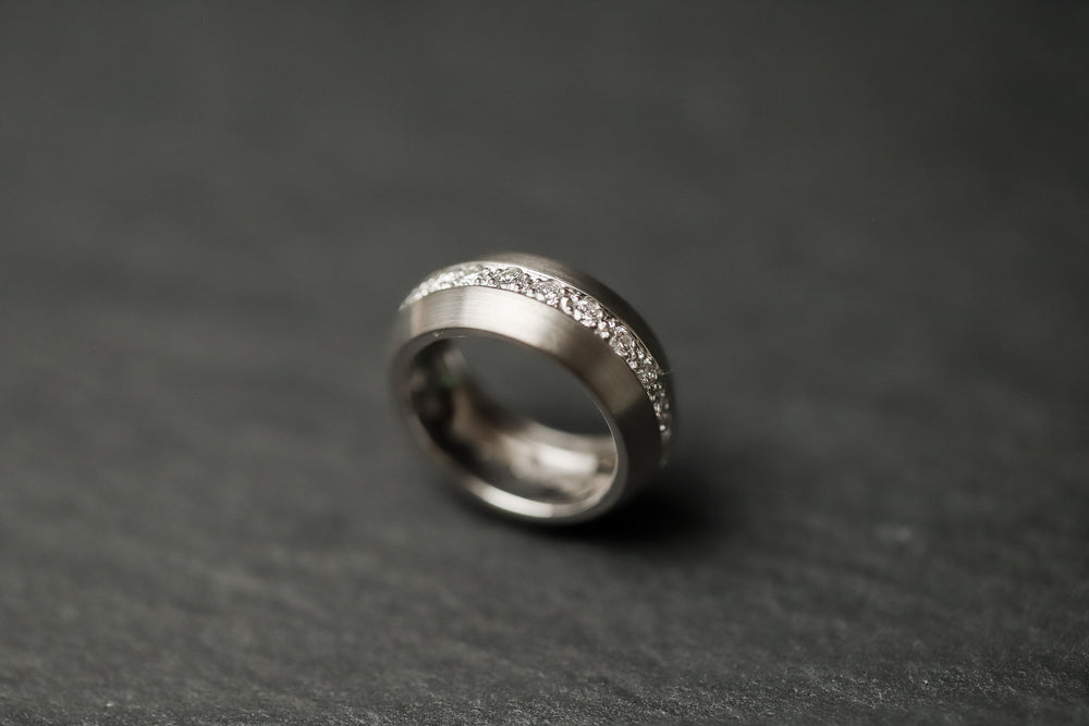 Ring in Weissgold 750 mit Diamanten im Brillantschliff