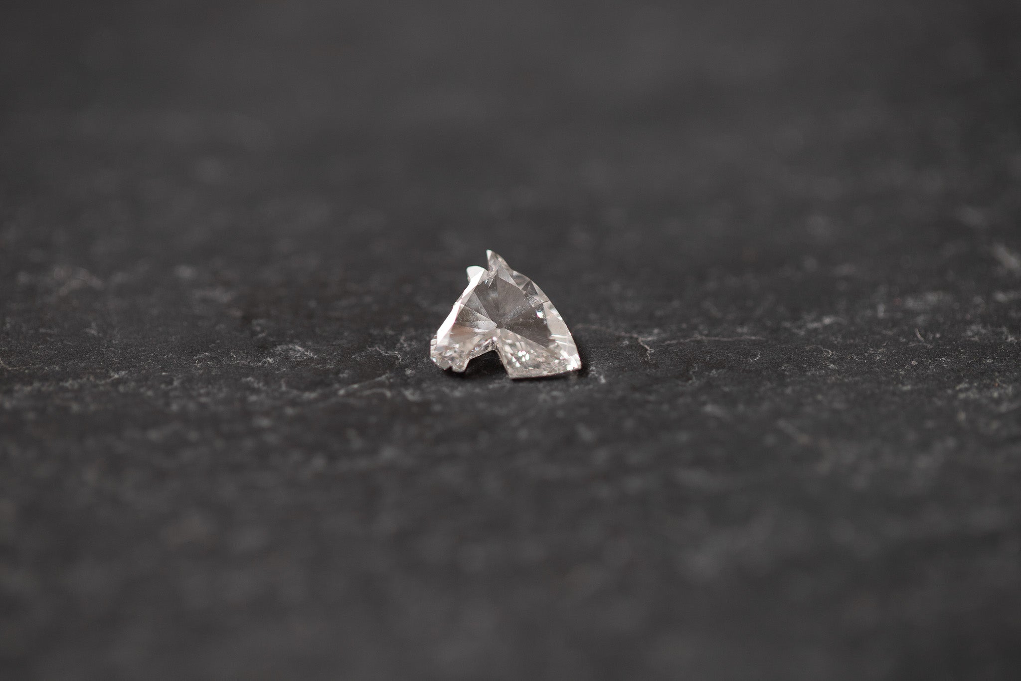Diamant in Pferdekopf-Form – kunstvoll geschliffener Edelstein mit symbolischem Motiv und edler Brillanz
