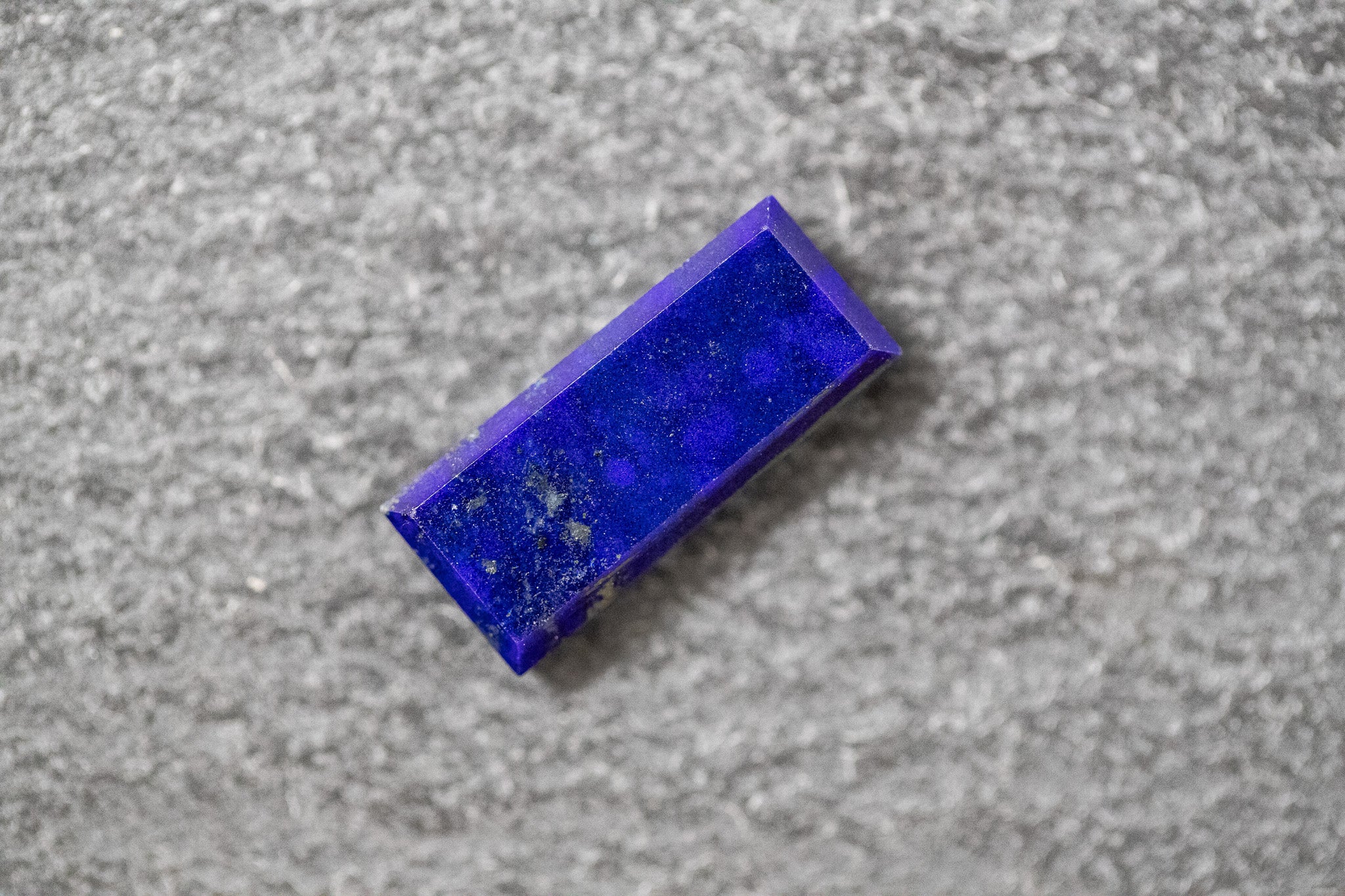 Lapislazuli Rechteck, Tafelschliff