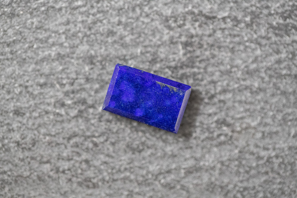 Lapislazuli Rechteck, Tafelschliff