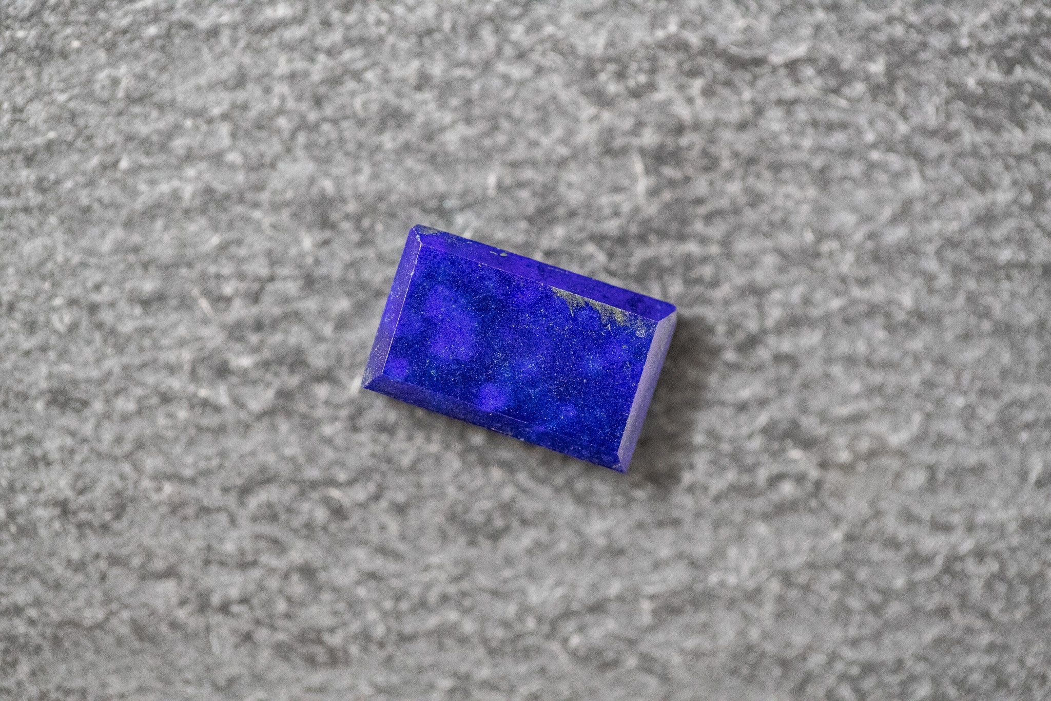 Lapislazuli Rechteck, Tafelschliff