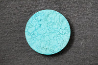 Türkis Scheibe, rund