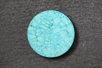 Türkis Scheibe, rund