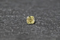 Saphir, gelb / grün, antik, Asscherschliff