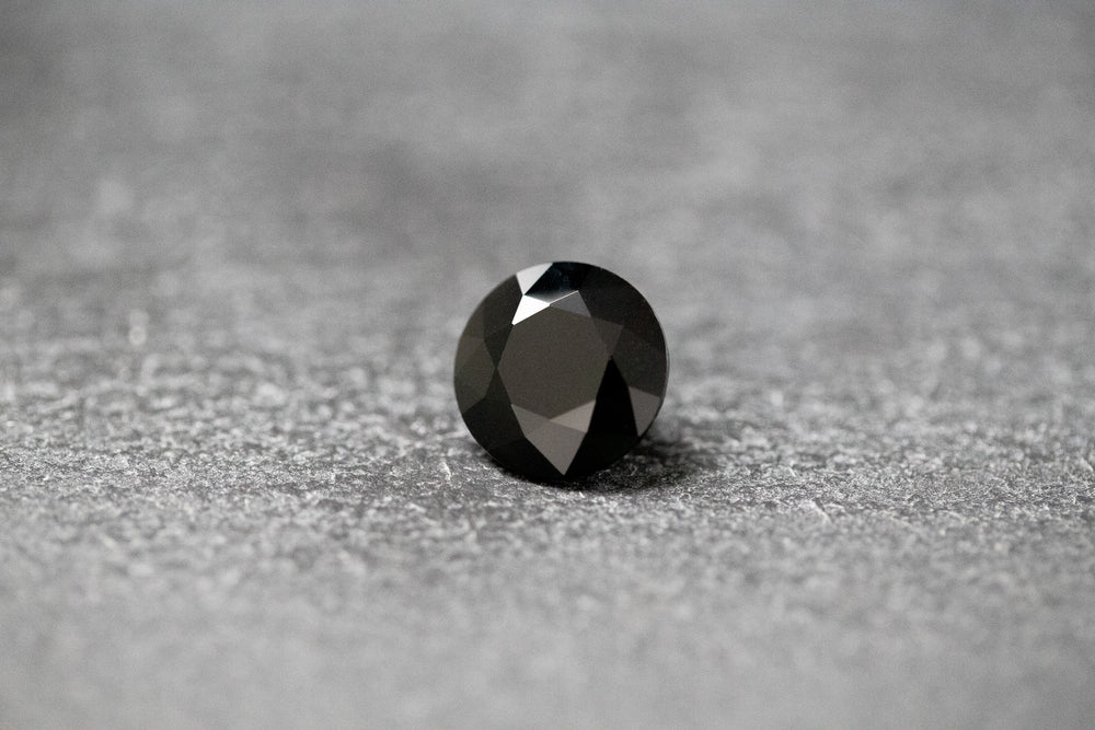 Onyx, rund, facettiert