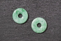 Jade Scheibe, rund, cabochon, grün