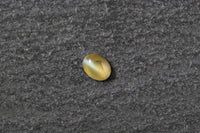 Beryll Katzenauge, oval, cabochon, gelb