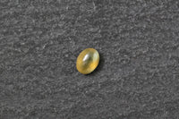 Beryll Katzenauge, oval, cabochon, gelb