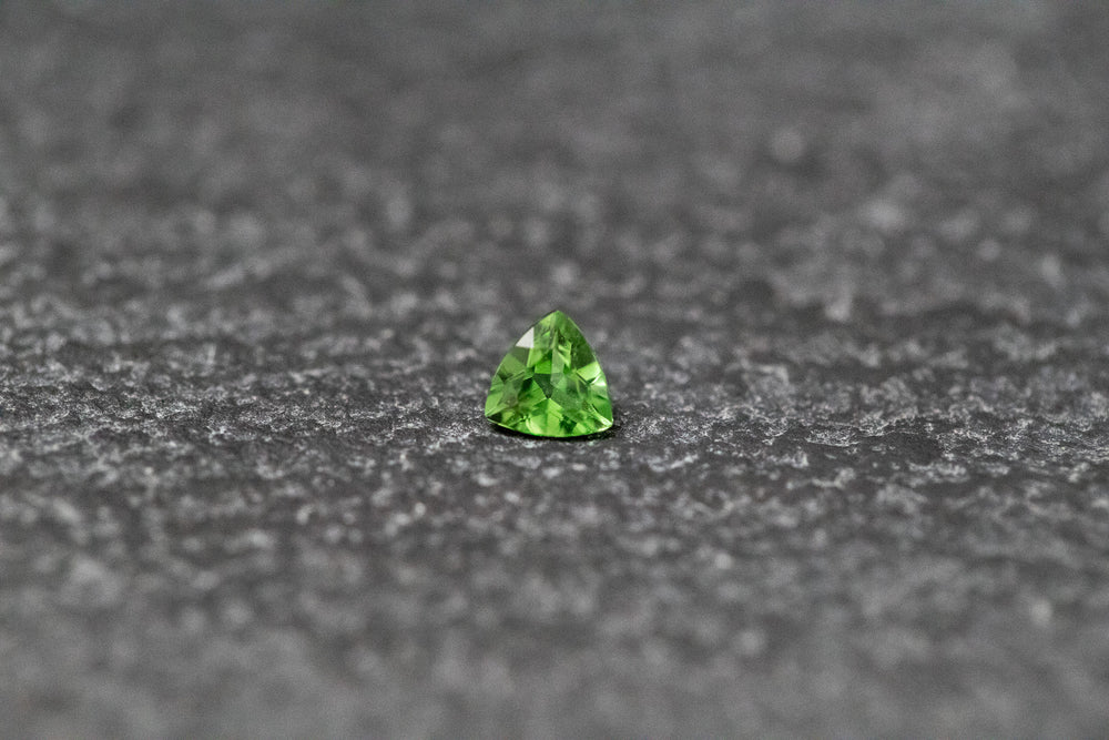 Turmalin, Triangel, facettiert, grün