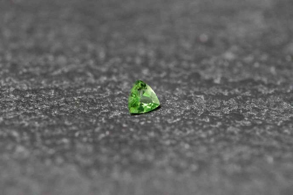 Turmalin, Triangel, facettiert, grün