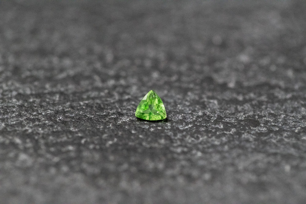 Turmalin, Triangel, facettiert, grün