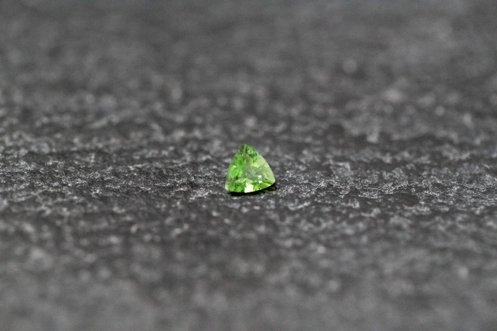 Turmalin, Triangel, facettiert, grün