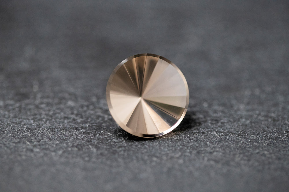 Rauchquarz. rund, facettiert