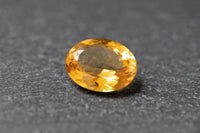 Citrin, oval, facettiert