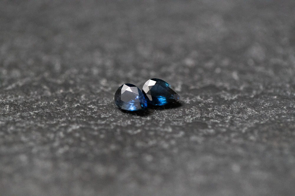 Saphir, Tropfen, facettiert