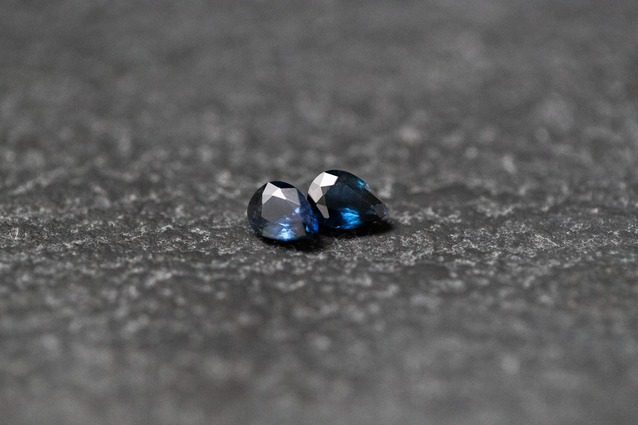 Saphir, Tropfen, facettiert