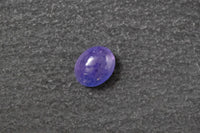 Tansanit, oval, cabochon, blau, violett