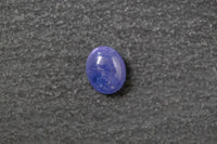 Tansanit, oval, cabochon, blau, violett