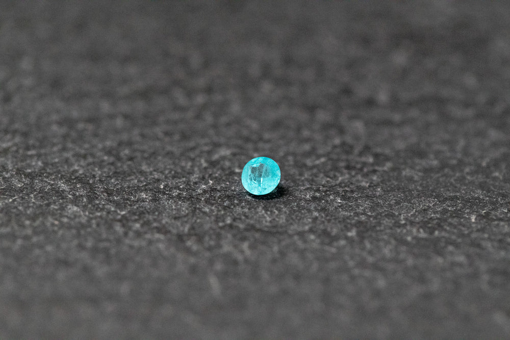 Paraiba - Turmalin, rund, facettiert, Türkisgrün