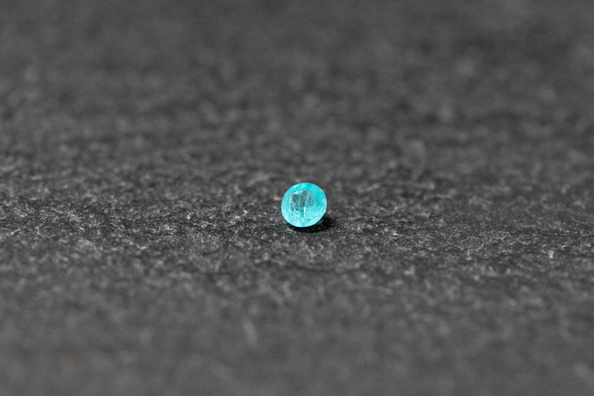 Paraiba - Turmalin, rund, facettiert, Türkisgrün