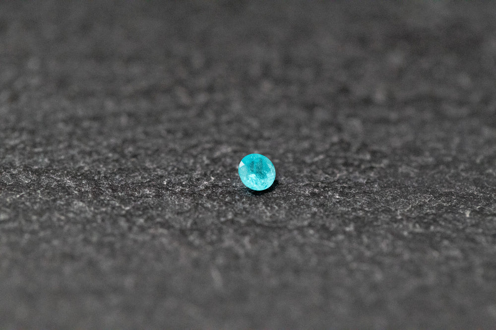 Paraiba - Turmalin, rund, facettiert, Türkisgrün