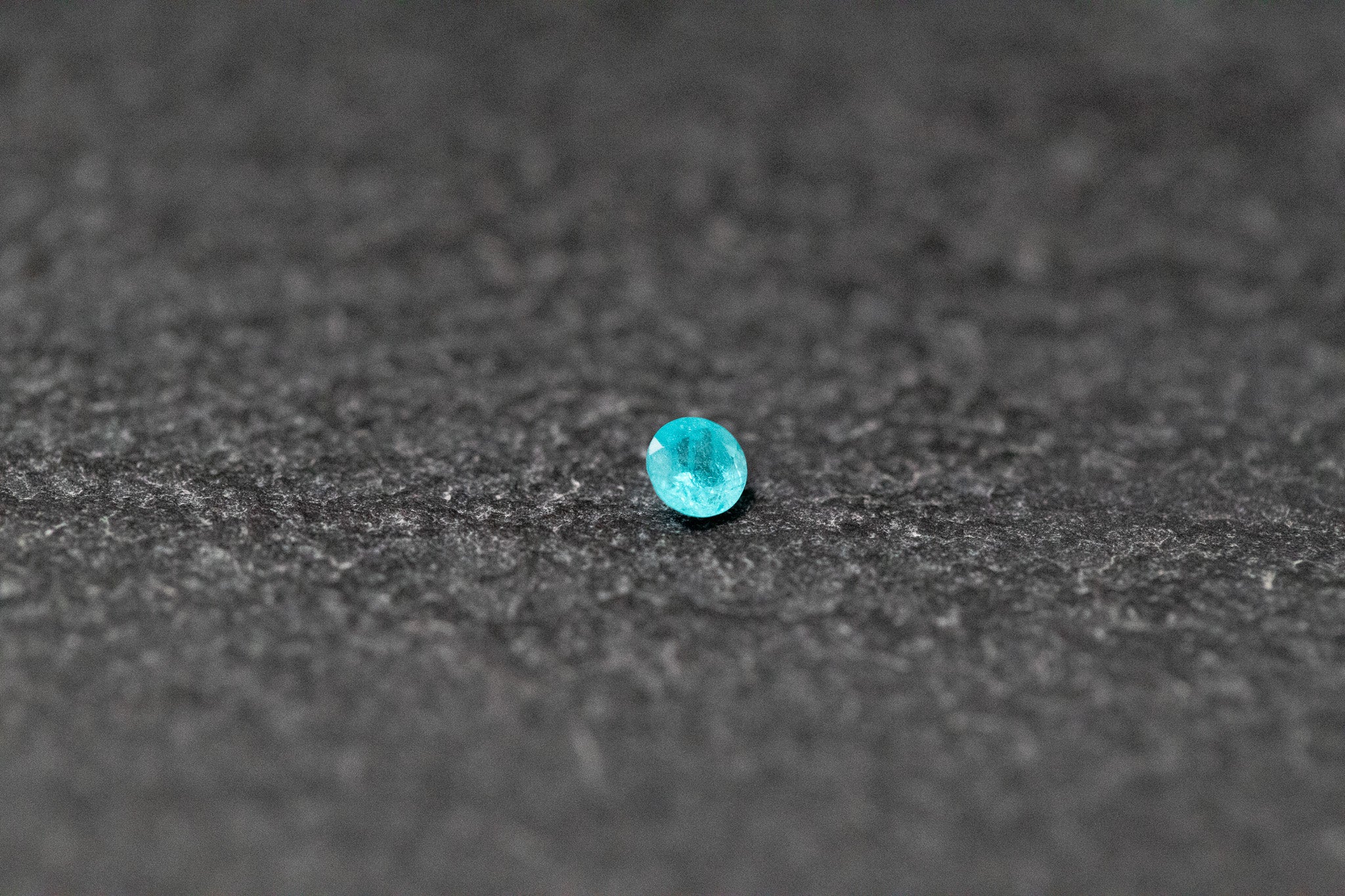 Paraiba - Turmalin, rund, facettiert, Türkisgrün