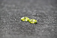 Peridot Paar, Navette, facettiert, hellgrün