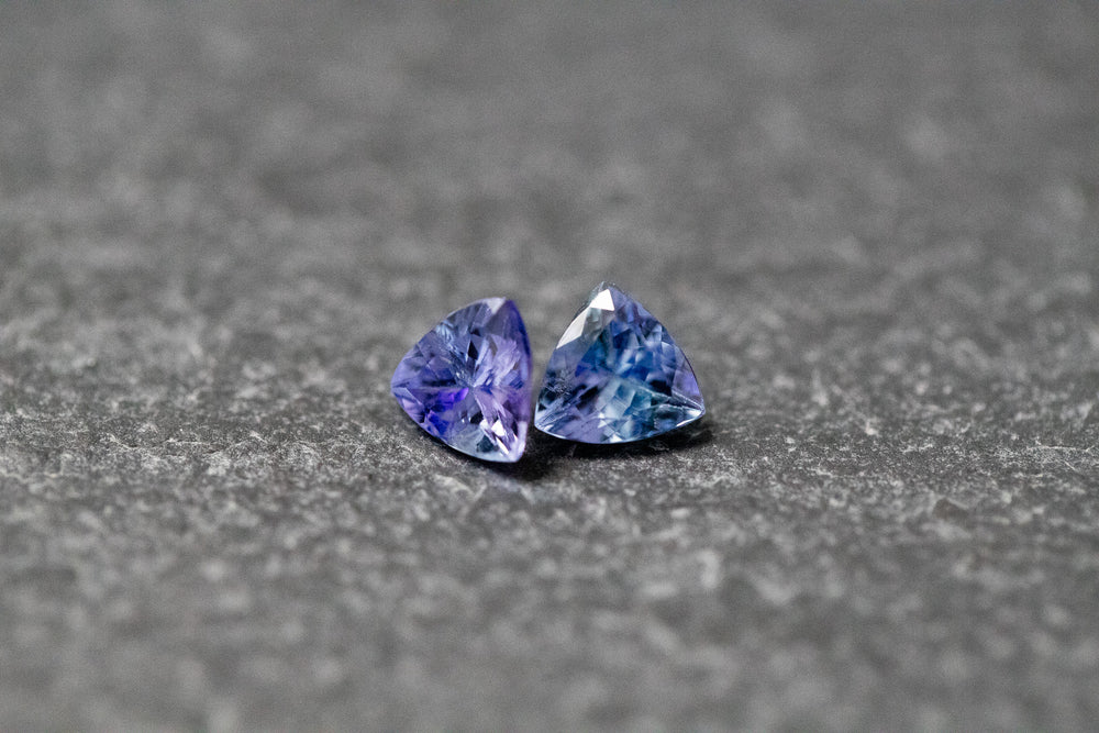 Tansanite in Triangel Form