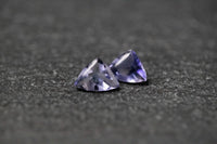 Iolith Paar, Triangel, facettiert