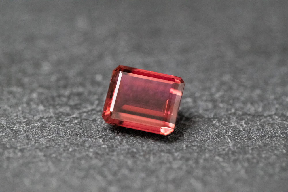 Turmalin, Achteck, facettiert, pink