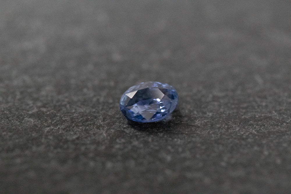 Saphir, oval, facettiert
