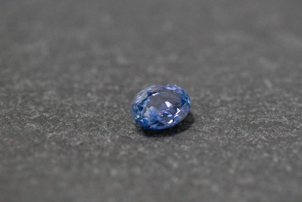 Saphir, oval, facettiert