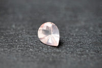 Rosenquarz, Tropfen, facettiert