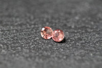 Turmalin Paar, rund, facettiert, rosa 