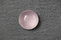 Rosenquarz, rund, cabochon, rosa