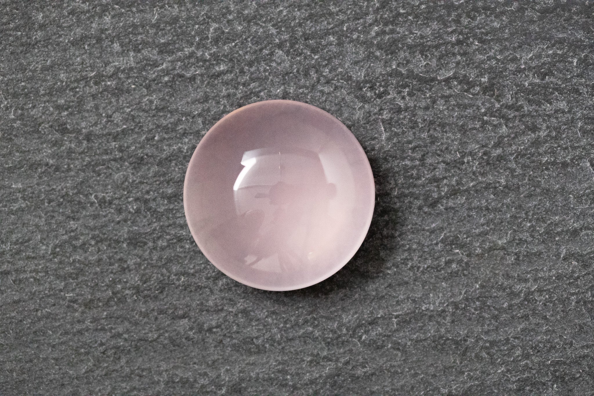 Rosenquarz, rund, cabochon, rosa