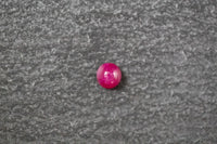 Rubin, rund, cabochon