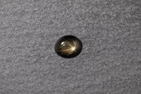 Sternsaphir, ocal, cabochon, schwarz, braun