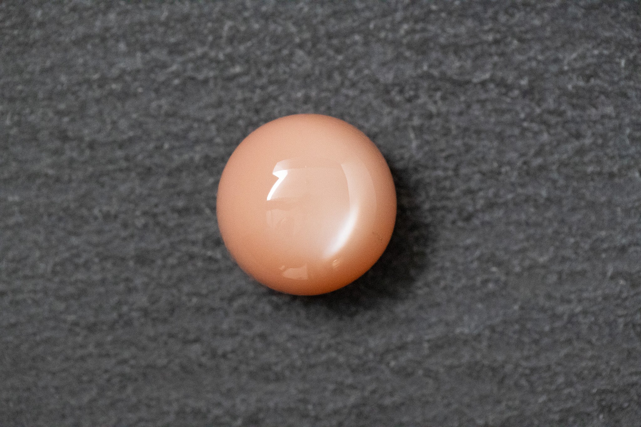 Mondstein, rund, cabochon, apricot