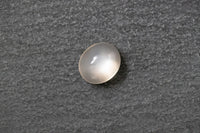 Mondstein, oval, cabochon, grau