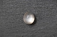 Mondstein, oval, cabochon, grau
