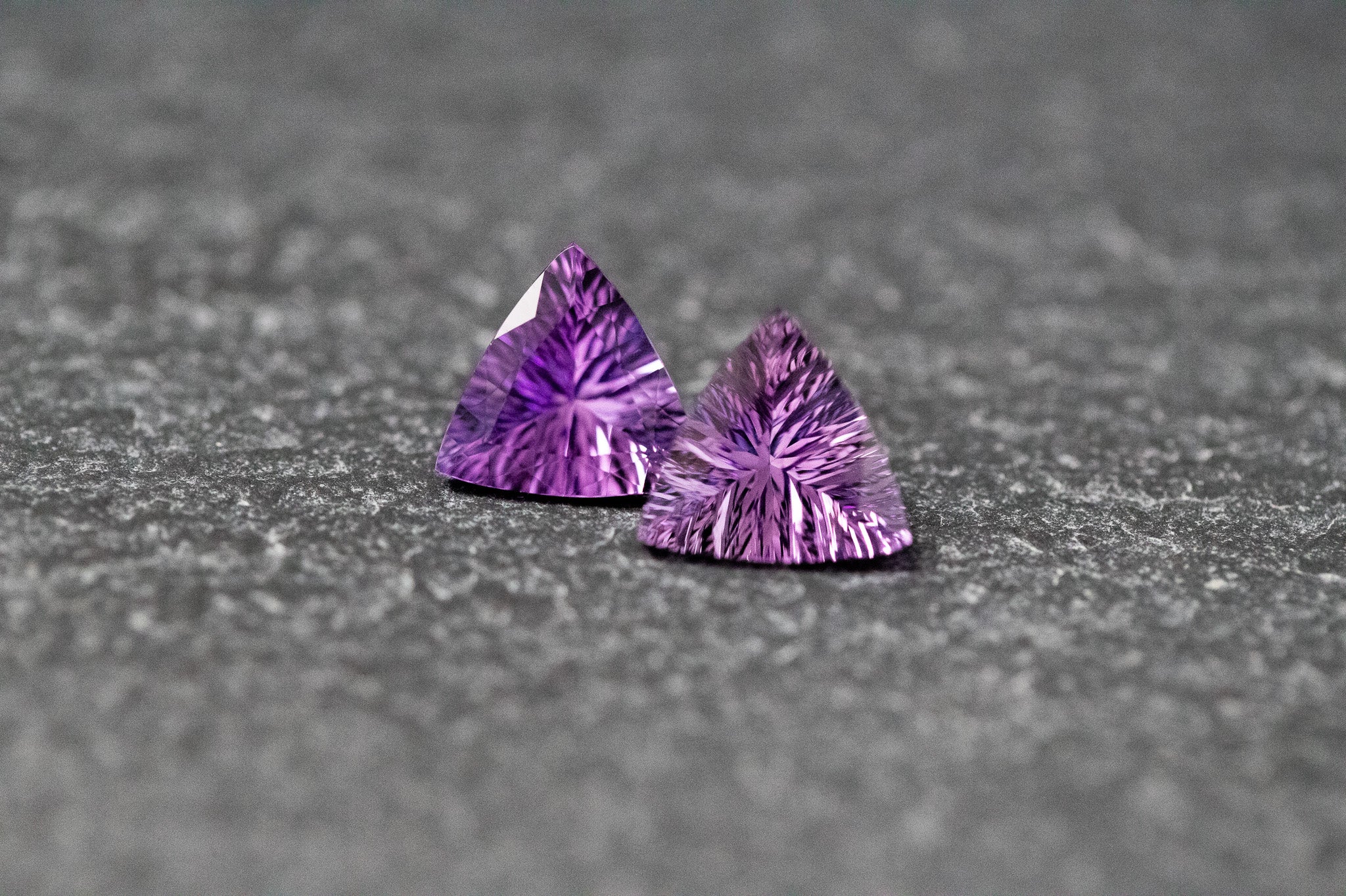 Amethyst, Triangel, facettiert