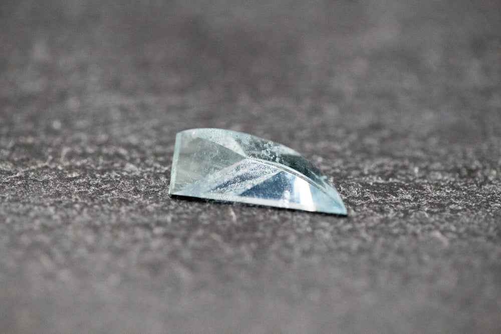 Aquamarin. Fantasieform, Spiegelschliff