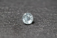 Aquamarin, rund, facettiert